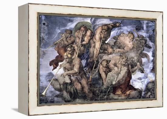 The, Detail Last Judgement-Michelangelo Buonarroti-Framed Premier Image Canvas