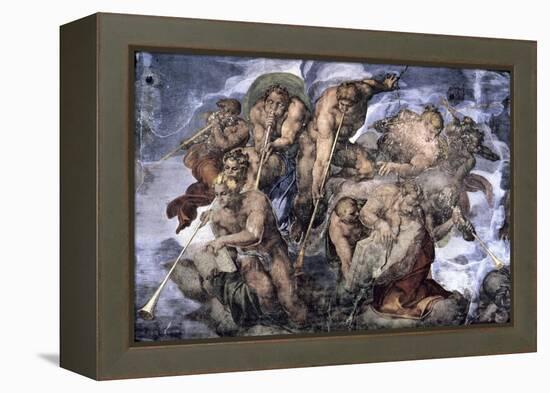 The, Detail Last Judgement-Michelangelo Buonarroti-Framed Premier Image Canvas