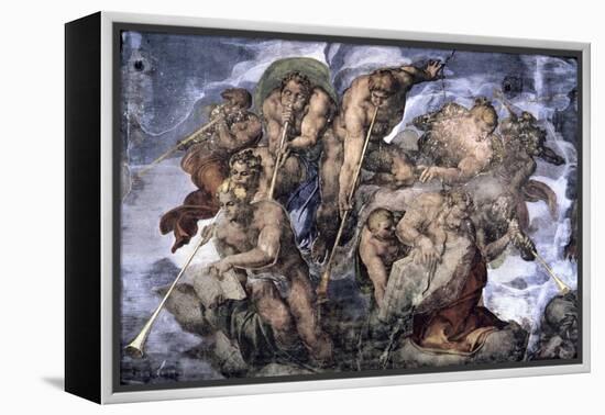 The, Detail Last Judgement-Michelangelo Buonarroti-Framed Premier Image Canvas