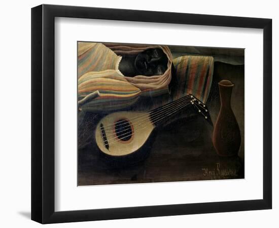 The, Detail Sleeping Gypsy-Henri Rousseau-Framed Giclee Print