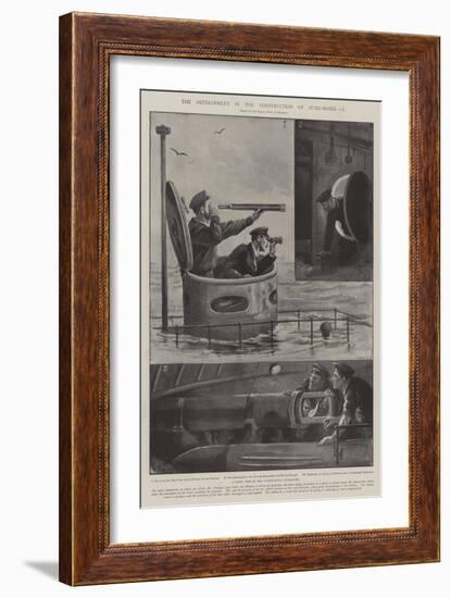 The Development in the Construction of Submarines-Paul Frenzeny-Framed Giclee Print