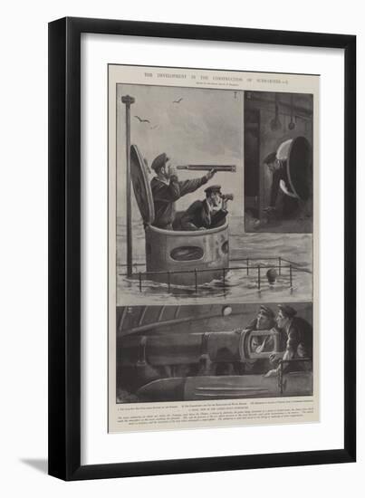 The Development in the Construction of Submarines-Paul Frenzeny-Framed Giclee Print