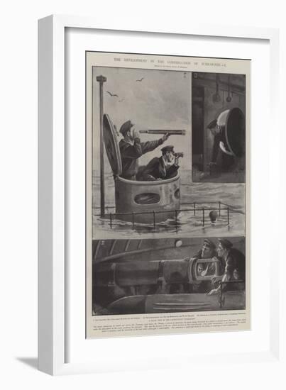 The Development in the Construction of Submarines-Paul Frenzeny-Framed Giclee Print