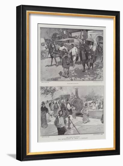 The Development of China, a Contrast-Frank Craig-Framed Giclee Print