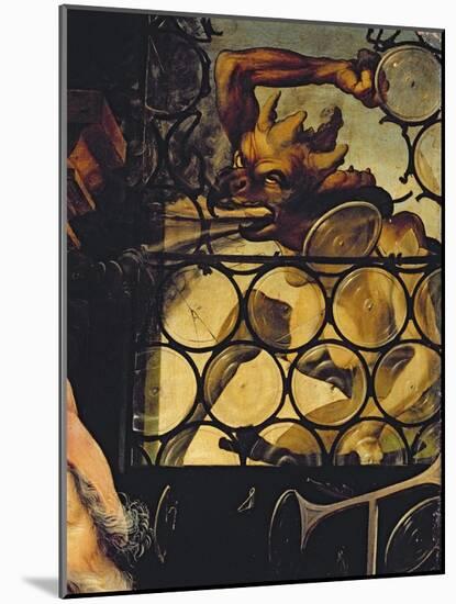 The Devil Attacking the Window, Detail from St. Anthony the Hermit from the Isenheim Altarpiece-Matthias Grünewald-Mounted Giclee Print