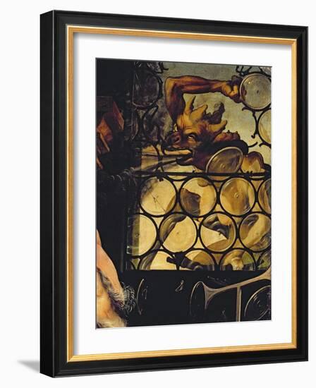 The Devil Attacking the Window, Detail from St. Anthony the Hermit from the Isenheim Altarpiece-Matthias Grünewald-Framed Giclee Print