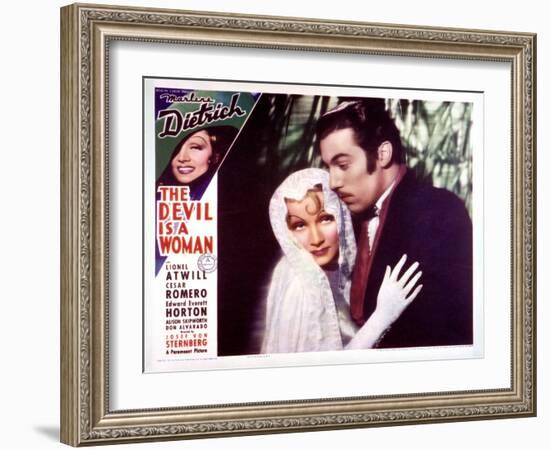 The Devil Is a Woman - Lobby Card Reproduction-null-Framed Photo