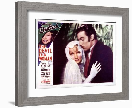 The Devil Is a Woman - Lobby Card Reproduction-null-Framed Photo