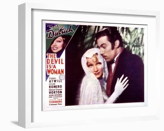 The Devil Is a Woman - Lobby Card Reproduction-null-Framed Photo