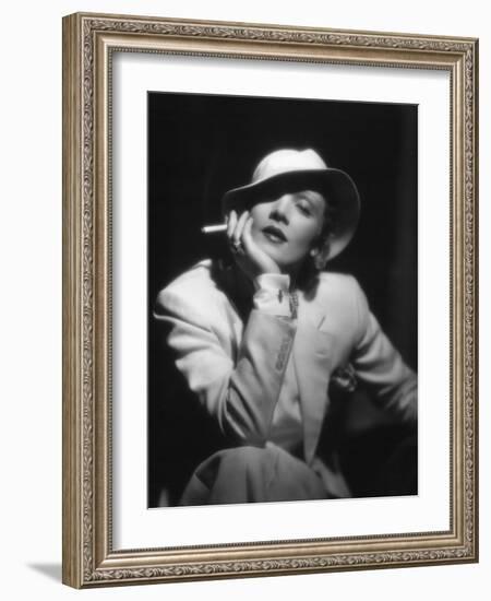 The Devil Is a Woman, Marlene Dietrich, Directed by Josef Von Sternberg, 1935-null-Framed Photographic Print