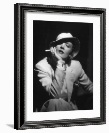 The Devil Is a Woman, Marlene Dietrich, Directed by Josef Von Sternberg, 1935-null-Framed Photographic Print