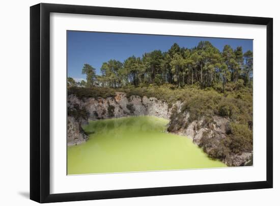 The Devil's Bath, Waiotapu Goethermal Wonderland, Rotorua, New Zealand, Oceania-Jeremy Bright-Framed Photographic Print