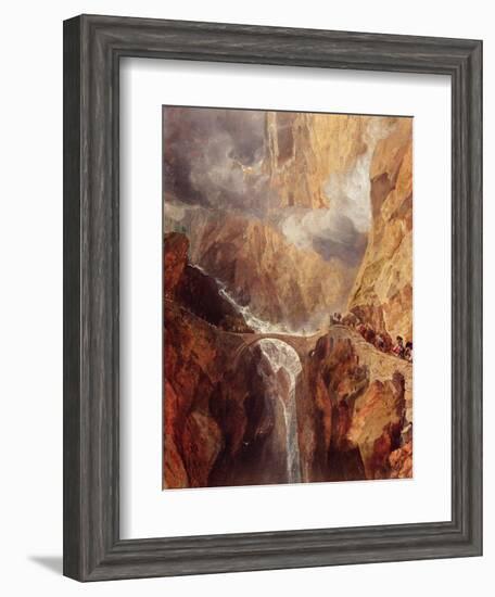 The Devil's Bridge-J. M. W. Turner-Framed Giclee Print