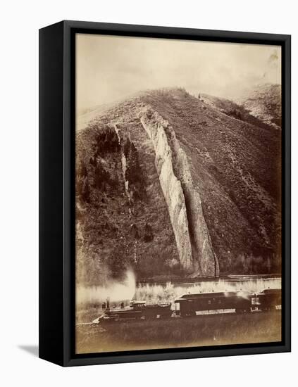 The Devil's Slide, Union Pacific Railroad, Utah, 1880-Carleton Emmons Watkins-Framed Premier Image Canvas