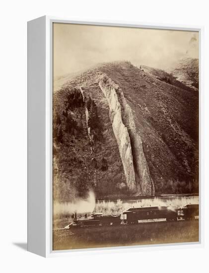 The Devil's Slide, Union Pacific Railroad, Utah, 1880-Carleton Emmons Watkins-Framed Premier Image Canvas