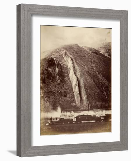 The Devil's Slide, Union Pacific Railroad, Utah, 1880-Carleton Emmons Watkins-Framed Premium Photographic Print