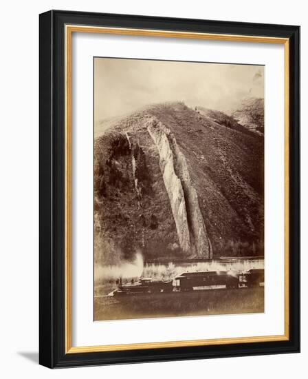 The Devil's Slide, Union Pacific Railroad, Utah, 1880-Carleton Emmons Watkins-Framed Premium Photographic Print