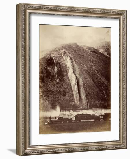 The Devil's Slide, Union Pacific Railroad, Utah, 1880-Carleton Emmons Watkins-Framed Photographic Print