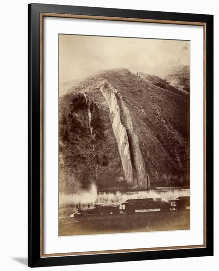 The Devil's Slide, Union Pacific Railroad, Utah, 1880-Carleton Emmons Watkins-Framed Photographic Print