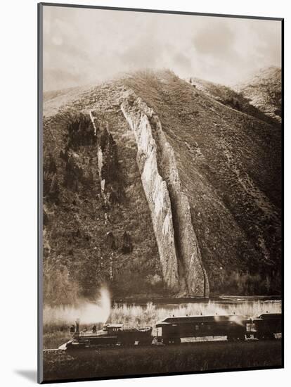 The Devil's Slide, Utah, 1873-1874-Carleton Watkins-Mounted Art Print