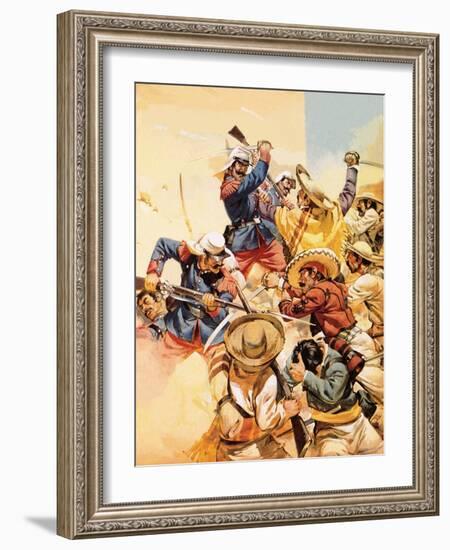 The Devils of Camerone-Angus Mcbride-Framed Giclee Print