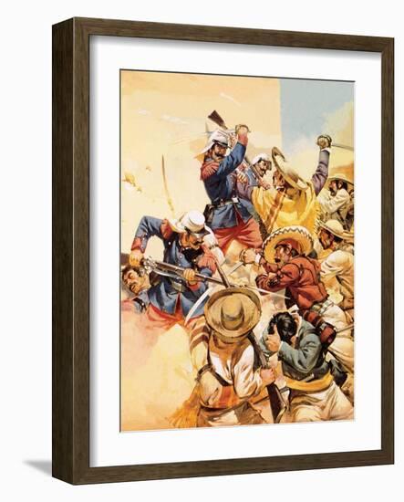 The Devils of Camerone-Angus Mcbride-Framed Giclee Print