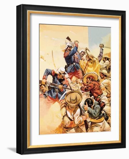 The Devils of Camerone-Angus Mcbride-Framed Giclee Print