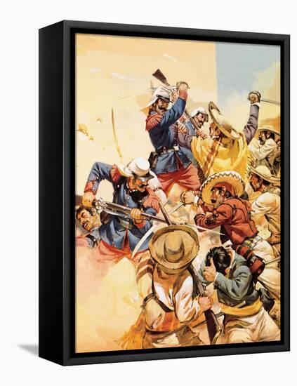 The Devils of Camerone-Angus Mcbride-Framed Premier Image Canvas