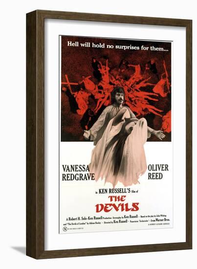 The Devils, Oliver Reed, Vanessa Redgrave, 1971-null-Framed Art Print