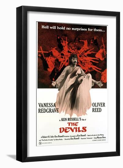 The Devils, Oliver Reed, Vanessa Redgrave, 1971-null-Framed Art Print