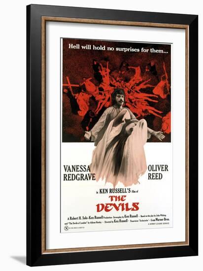 The Devils, Oliver Reed, Vanessa Redgrave, 1971-null-Framed Art Print