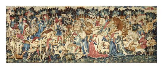 The Devonshire Hunting Tapestries; Boar and Bear Hunt, (late 1425-1430  (made) - 1430)' Art Print | Art.com