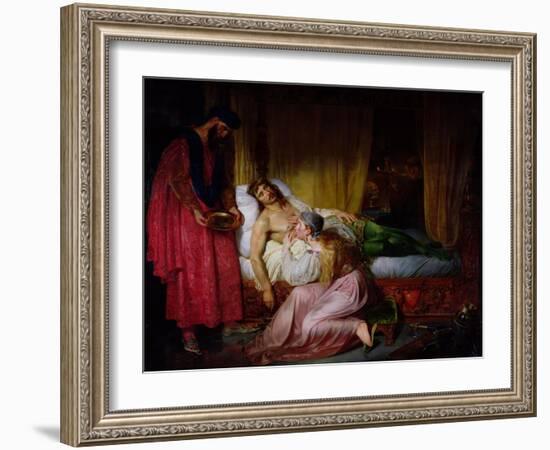 The Devotion of Princess Sybille, 1832-Felix Auvray-Framed Giclee Print