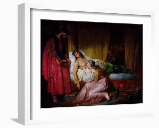 The Devotion of Princess Sybille, 1832-Felix Auvray-Framed Giclee Print