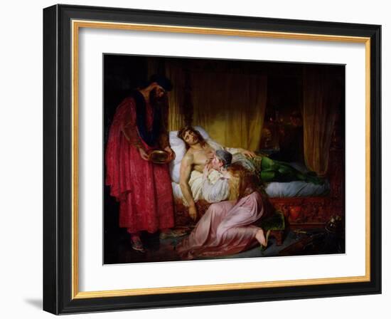 The Devotion of Princess Sybille, 1832-Felix Auvray-Framed Giclee Print