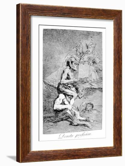 The Devout Profession, 1799-Francisco de Goya-Framed Giclee Print