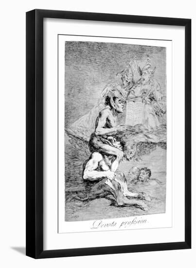 The Devout Profession, 1799-Francisco de Goya-Framed Giclee Print