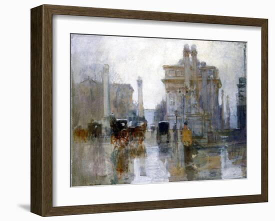 The Dewey Arch, c.1900-Paul Cornoyer-Framed Giclee Print