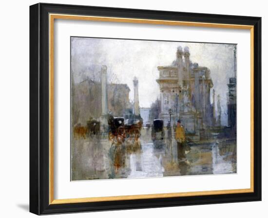 The Dewey Arch, c.1900-Paul Cornoyer-Framed Giclee Print