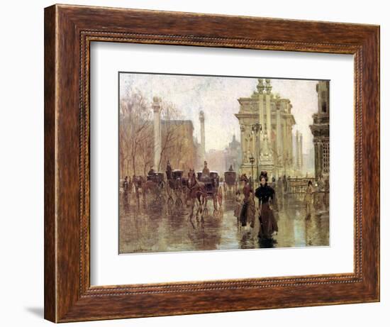 The Dewey Arch, Madison Square Park, c.1900-Paul Cornoyer-Framed Giclee Print