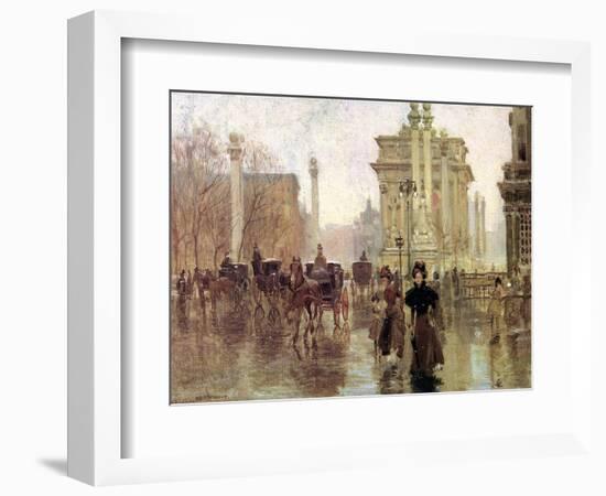 The Dewey Arch, Madison Square Park, c.1900-Paul Cornoyer-Framed Giclee Print