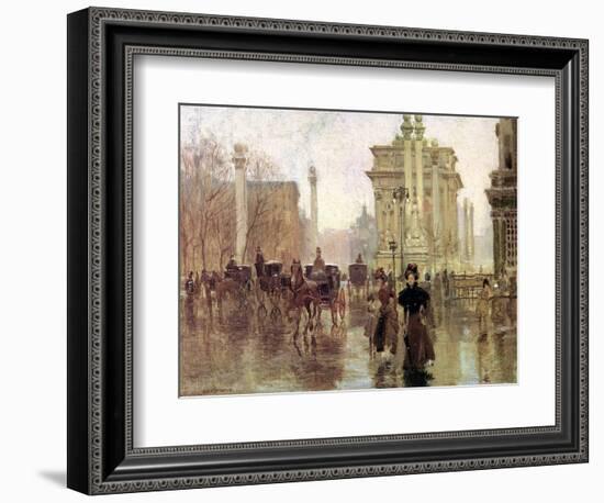 The Dewey Arch, Madison Square Park, c.1900-Paul Cornoyer-Framed Giclee Print