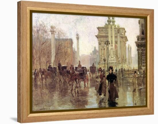 The Dewey Arch, Madison Square Park, c.1900-Paul Cornoyer-Framed Premier Image Canvas