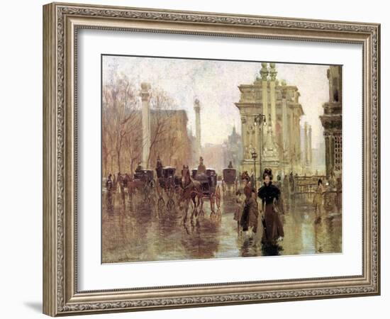 The Dewey Arch, Madison Square Park, c.1900-Paul Cornoyer-Framed Giclee Print