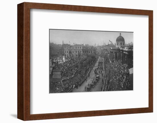 The Diamond Jubilee: Queen Victoria's carriage passing the National Gallery, London, 1897-Unknown-Framed Photographic Print