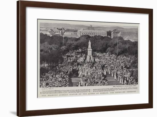 The Diamond Jubilee Statue of the Queen at Durban, the Unveiling Ceremony-Joseph Nash-Framed Giclee Print