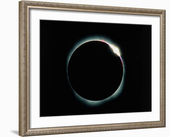 The Diamond Ring Effect During a Solar Eclipse-David Nunuk-Framed Photographic Print