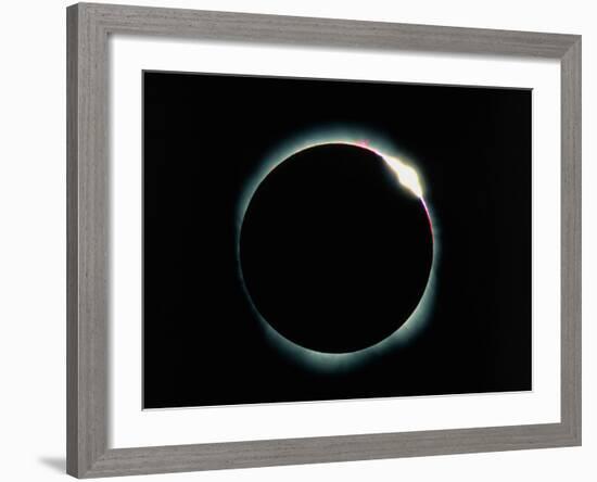 The Diamond Ring Effect During a Solar Eclipse-David Nunuk-Framed Photographic Print