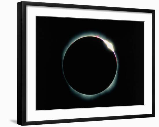 The Diamond Ring Effect During a Solar Eclipse-David Nunuk-Framed Photographic Print