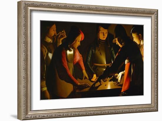 The Dice Players, circa 1650-Georges de La Tour-Framed Giclee Print